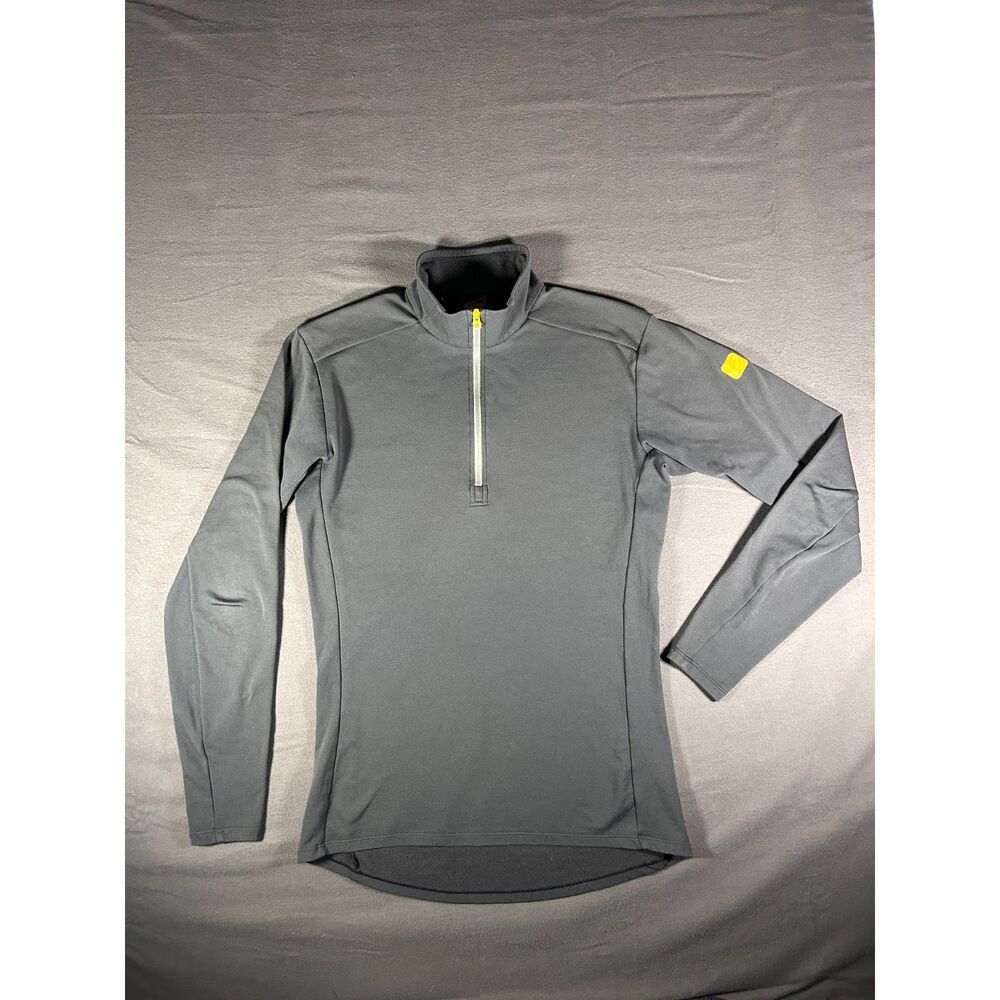 Arc'teryx Phase AR Zip Neck Pullover Mens Small Charcoal Gray Base Layer